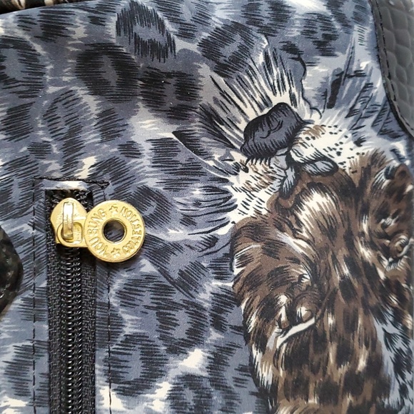 SMALL BOSTON BAG WITH SHOLDER STRAP ANIMAL PRINT - Picture 7 of 8